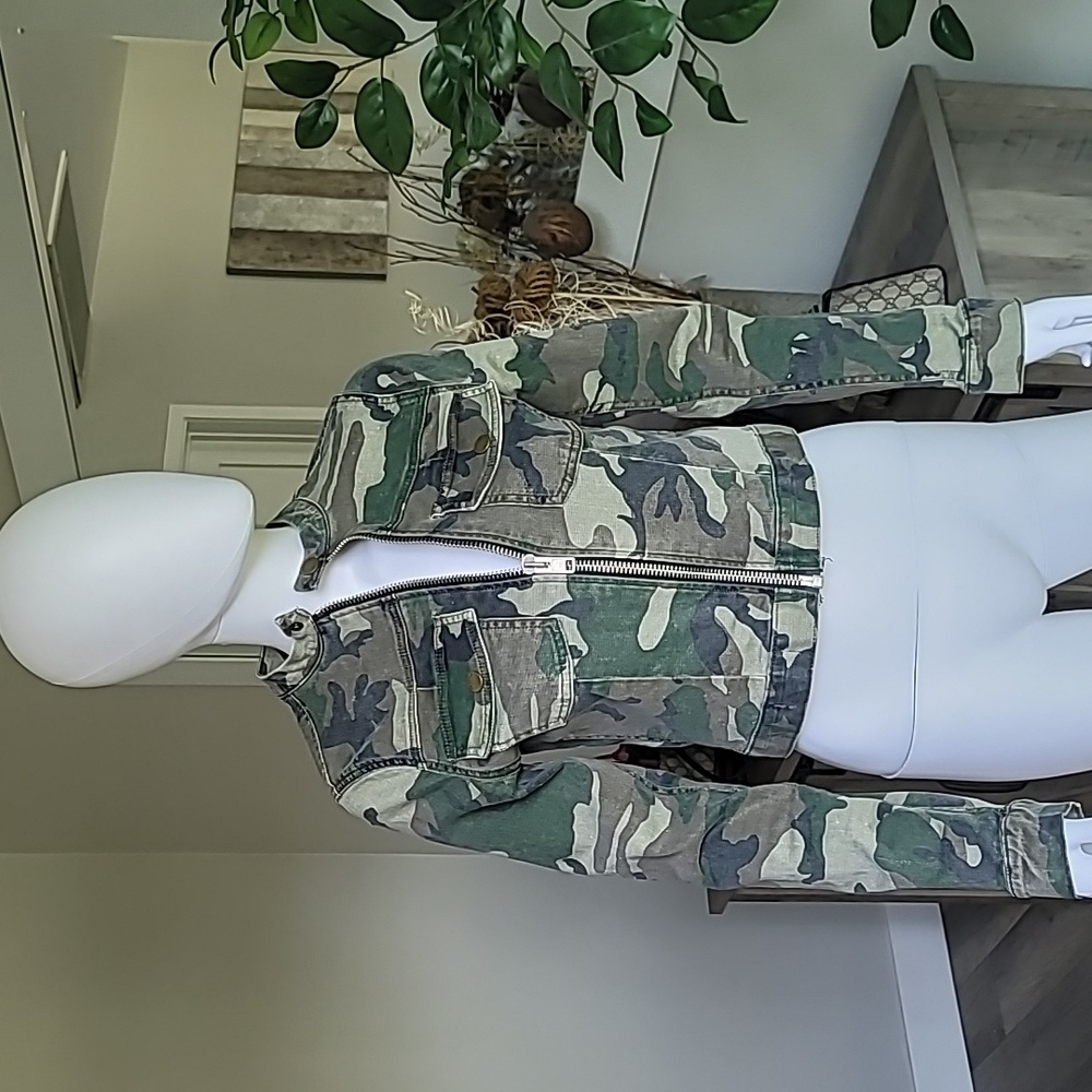 Camouflage Denim Jacket